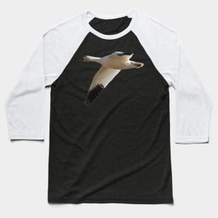 Snow Goose in Flight Baseball T-Shirt